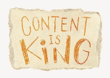 Content is king word, torn | Free PSD - rawpixel