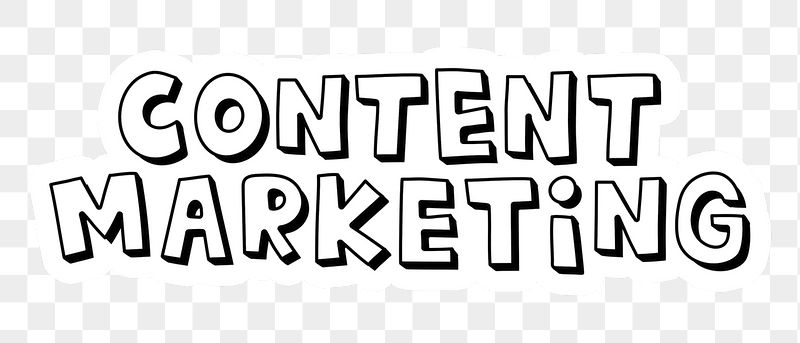 Content marketing png word sticker | Free PNG - rawpixel