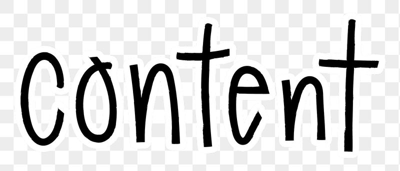 Content png word sticker typography, | Free PNG - rawpixel