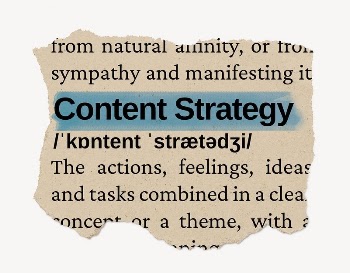 Content strategy ripped dictionary, editable | Free PSD - rawpixel
