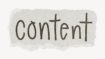 Content word, ripped paper typography | Free PSD - rawpixel