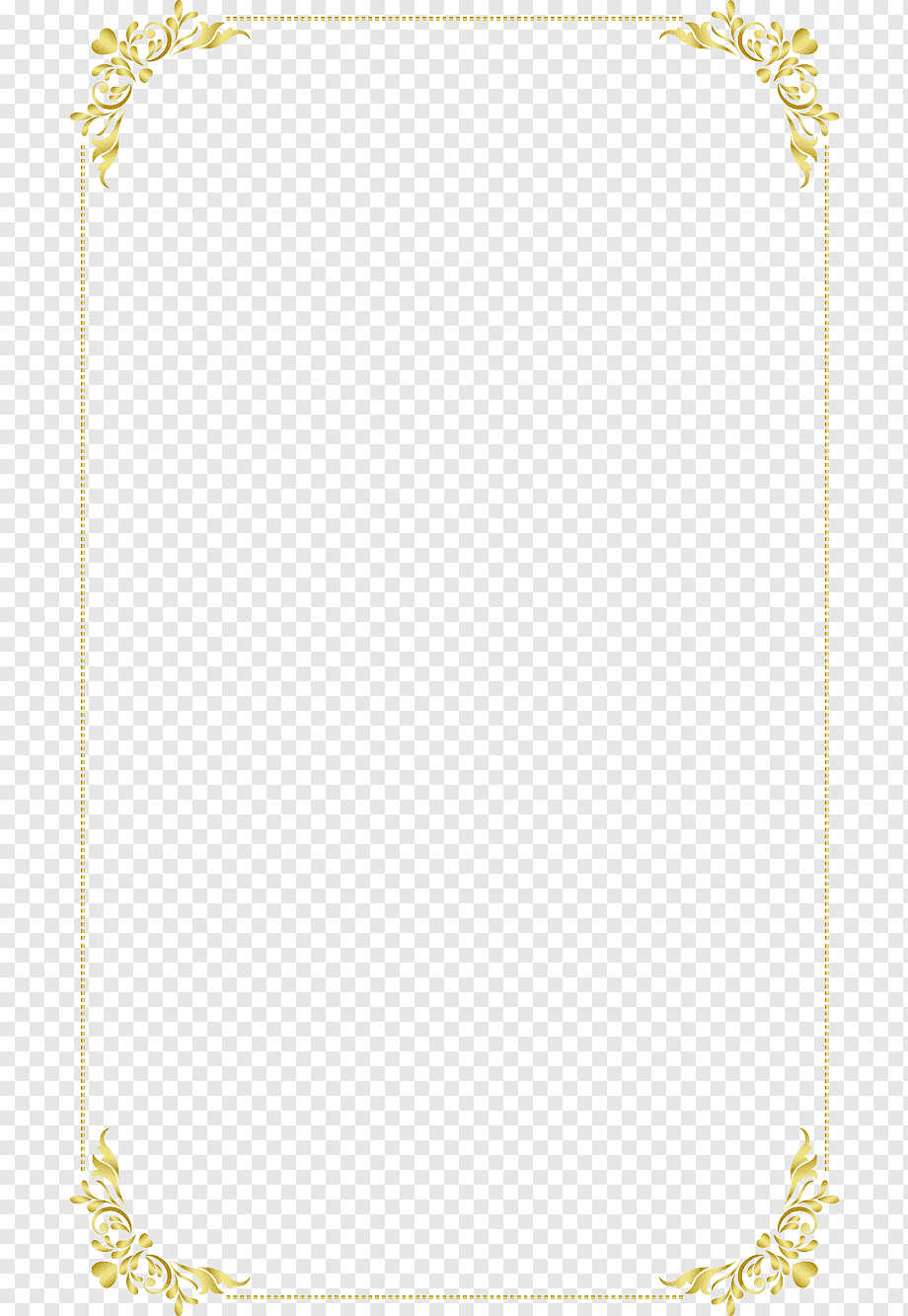 Continental exquisite gold frame, yellow frame, frame, golden Frame, trendy Frame png