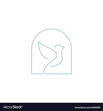continuous line drawing bird flying
