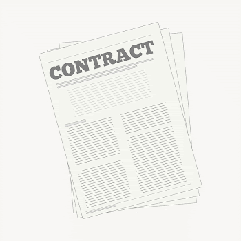 Contract document clipart illustration psd. | Free PSD - rawpixel