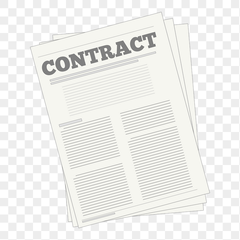Contract document png sticker illustration, | Free PNG - rawpixel