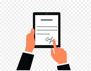 Contract, Electronic Signature, Signature, Finger, Gesture PNG