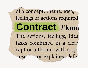 Contract ripped dictionary, editable word | Free PSD - rawpixel
