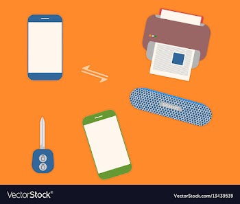 Controlled by smartphone vector image