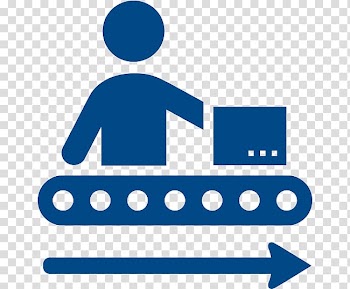 Conveyor illustration, Production line Assembly line Manufacturing Computer Icons Factory, industry transparent background PNG clipart