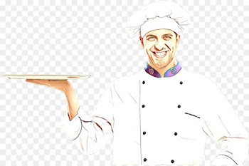 cook cartoon chef head chef's uniform