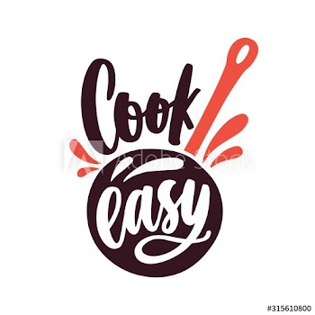 Cook easy label of culinary school vector flat illustration