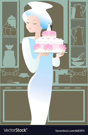 Cook Girl vector image