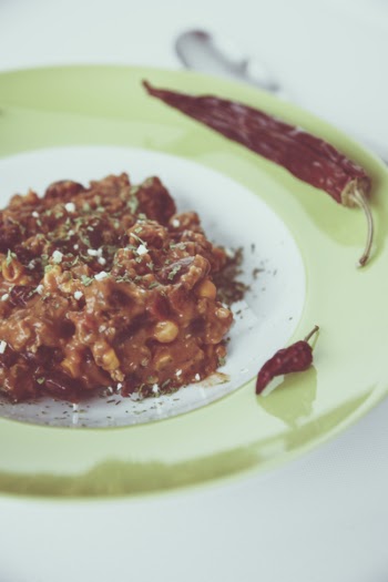 Cooked Food in White and Green Ceramic Round Plate