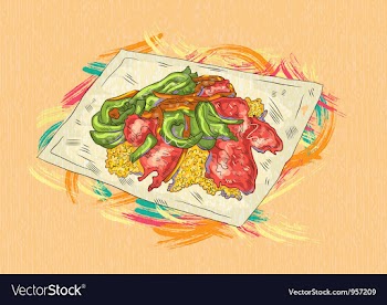 Cooked food vector image