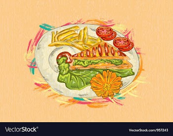 Cooked food vector image