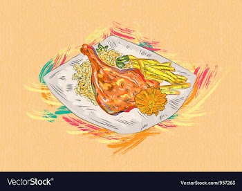 Cooked food vector image