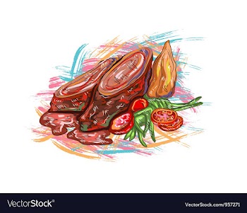 Cooked food vector image