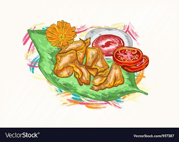 Cooked food vector image