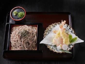Cooked Pasta Near Shrimp Tempura 