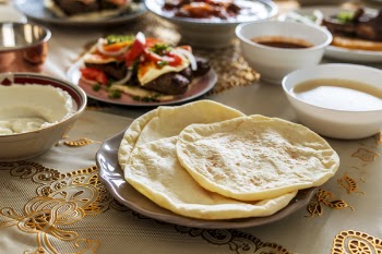 Cooked Roti On Plate 