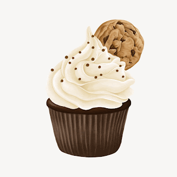 Cookie cupcake, delicious bakery dessert | Free Photo Illustration - rawpixel