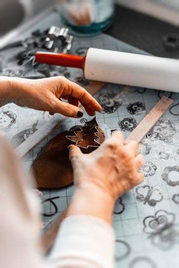 Cookie Cutter Near White Rolling Pin