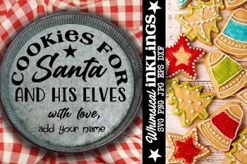 Cookies For Santa-Round SVG
