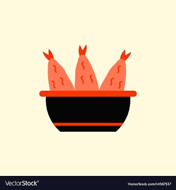 Cooking fish soup icon flat vector image
