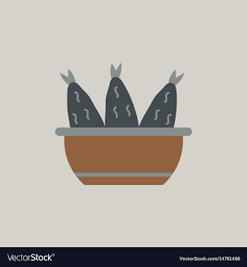Cooking fish soup icon flat vector image