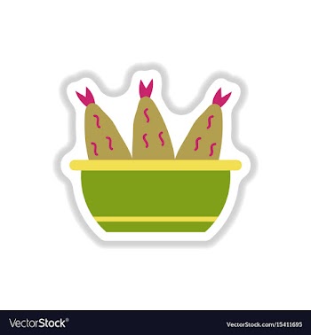 Cooking fish soup icon flat vector image