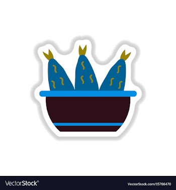 Cooking fish soup icon flat vector image
