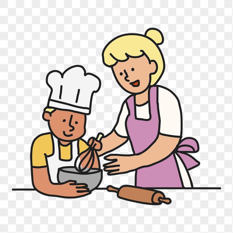 Cooking png sticker, mother & | Free PNG Illustration - rawpixel