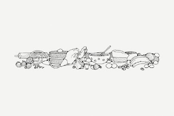 Cooking table drawing, food vintage | Free PSD - rawpixel