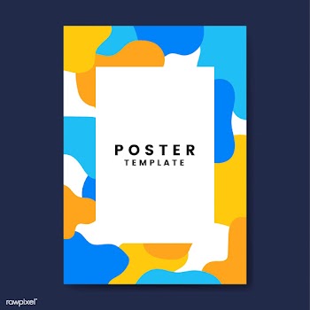 Cool and colorful poster template | Free stock vector - 458267