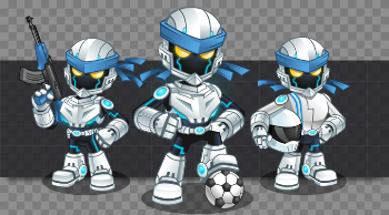 Cool Android Robots Mascot