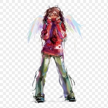Cool angel png sticker, street | Free PNG - rawpixel
