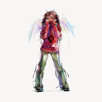 Cool angel sticker, graffiti art | Free PSD - rawpixel