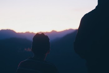 cool camping in Les Deux Alpes during sunset