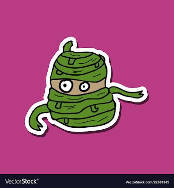 Cool cartoon monster face halloween vector image