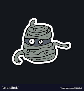 Cool cartoon monster face halloween vector image