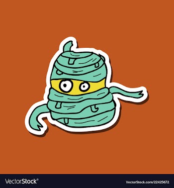 Cool cartoon monster face halloween vector image
