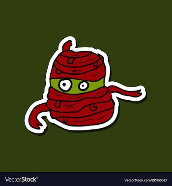 Cool cartoon monster face halloween vector image