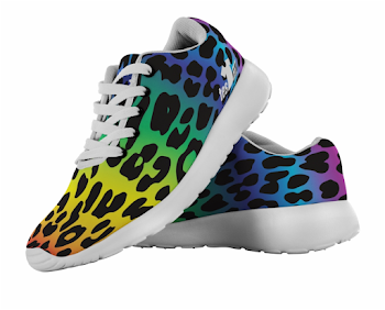 Cool Cheetah Rainbow Pattern - Sneakers Free PNG Images & Clipart ...