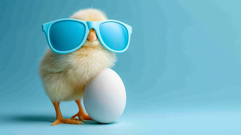 Cool Chick: Fluffy Newborn with Sunglasses