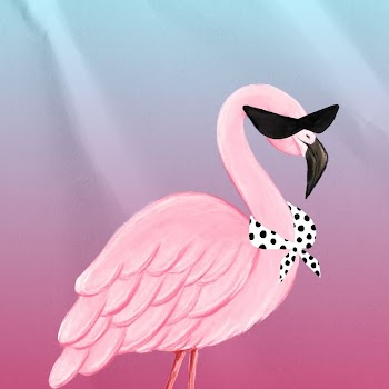 Cool flamingo background, gradient colorful | Free Photo Illustration - rawpixel