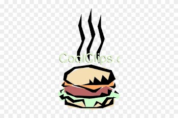 Cool Hamburger Royalty Free Vector Clip Art Illustration - Fast Food