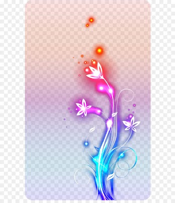 Cool light decorative flowers 
