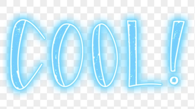 Cool! png neon word sticker, | Free PNG - rawpixel