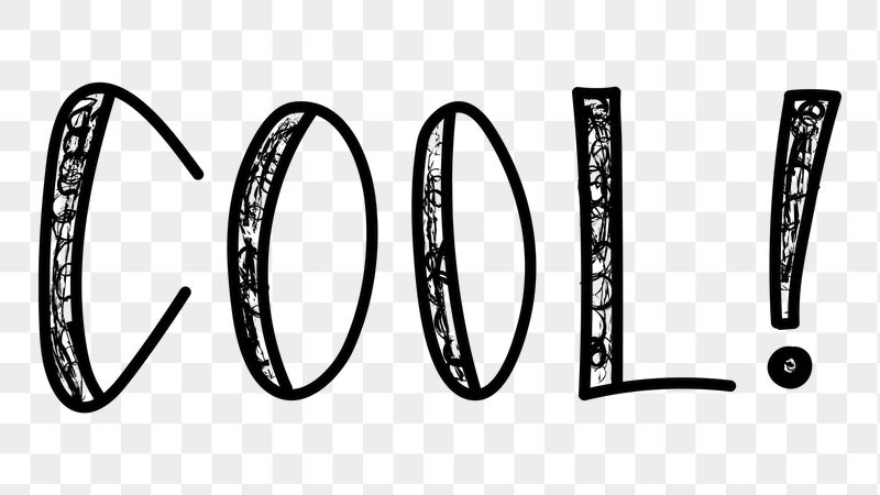 Cool! png word sticker, handwritten | Free PNG - rawpixel