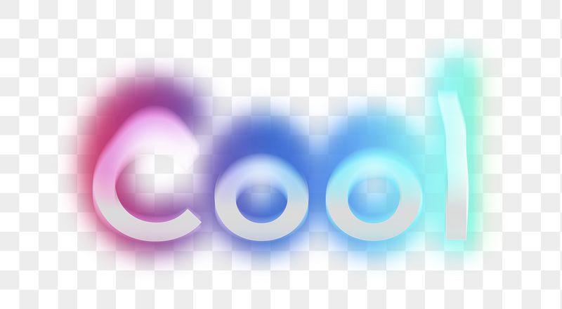 Cool png word sticker, neon | Free PNG - rawpixel